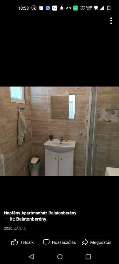 Napfeny Apartmanhaz Balatonberény Exterior foto
